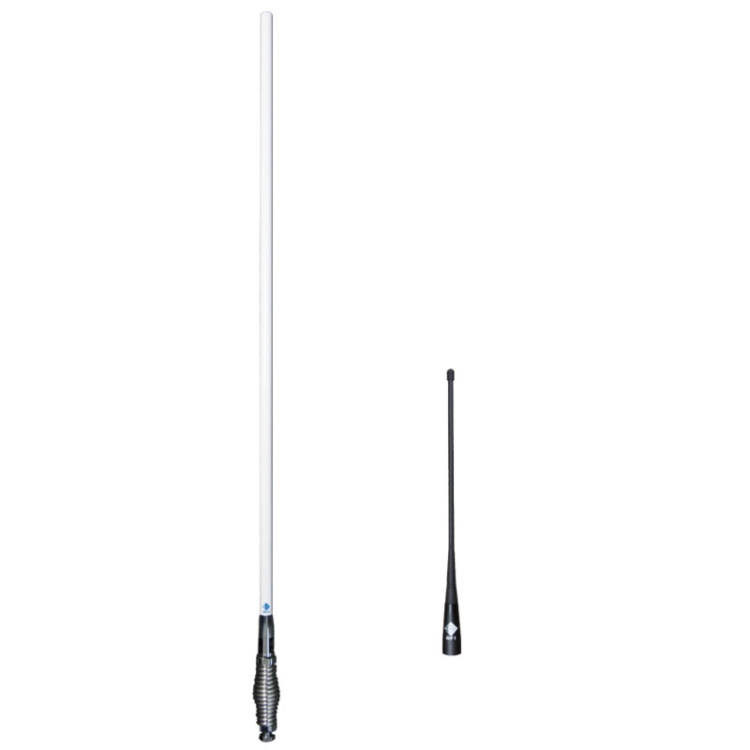 RFI CDR5000W White Medium Duty UHF 477MHZ Antenna Aerial Plus the Black CD34 Flexible Whip.