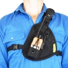 Two ants pharaoh chest holster and icom ic41pro and Icom hm158la combo