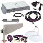 CelFi GO G41 In-Building Mobile Phone Repeater Kit + RFI 11dBi Enclosed LPDA + Two Ceiling Antenna
