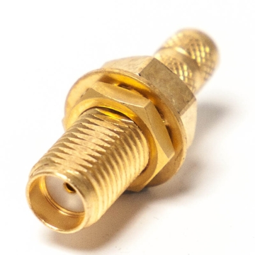 pulse sma-09 sma(f) sma female to rg58 bulkhead connector adaptor