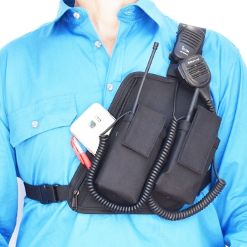 Double Enclosed Radio & Phone Chest Harness - Two Ants® Trap Jaw