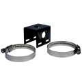 Antenna Aerial Bullbar Mount Black with Hose Clamps