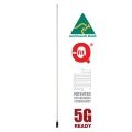 RFI CDQ8199-WB-WHIP 5G 8.5dBi White Whip with Black Base Cellular Mobile Phone Antenna Whip