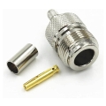 Pulse n-98 n(f) n type female to rg58 connector