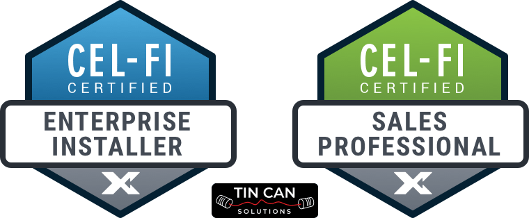 Cel-Fi Certified Installer Sales Professional Tin Can Solutions